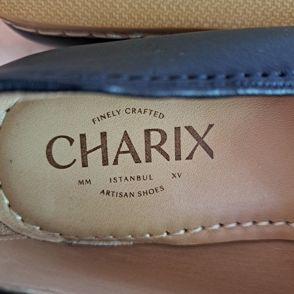 NEW CHARIX Black Leather Shoes - Men's US 9.5 / EU 43 - Picture 8 of 9